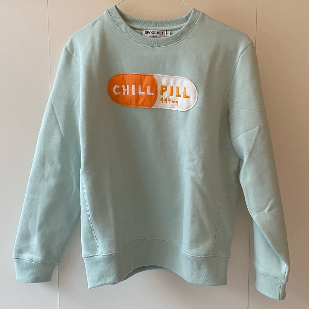 Mint Green Chill Pill Sweatshirt by Spoolish